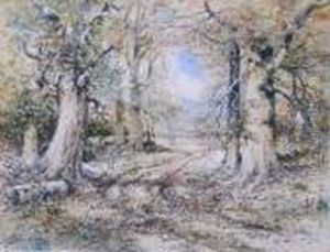 Richmond Autumn Interior Woods by John Albert Seaford