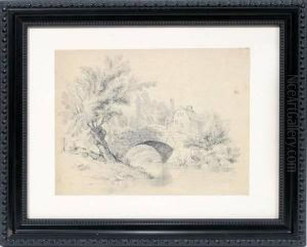 River Landscape With A Stone Bridge. - view 1