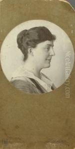 Portret Fabianny Z Czapskich Godlewskiej by Jozef Sebald