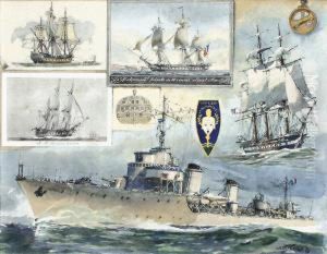 Peintre Officiel De La Marine by Albert Sebille