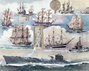 Peintre Officiel De La Marine by Albert Sebille