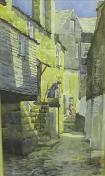 St Ives Street, With Figures - view 1
