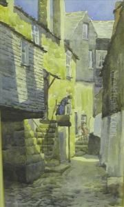 St Ives Street, With Figures by Helen Seddon