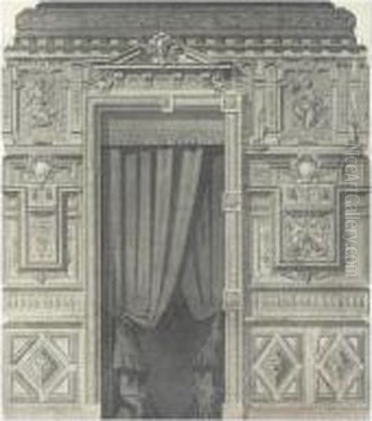 Projets De Decor Pour Les Murs Du Cabinet Du Marquis Jose D. Campo - view 1