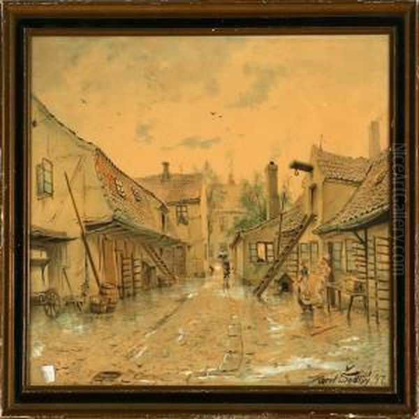 A Danish Street Scene - view 1