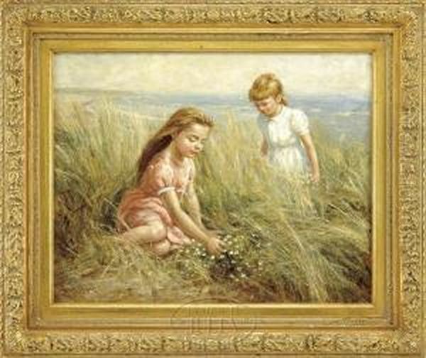 Picking Flowers By The Seashore - view 1
