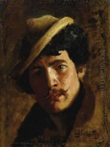 Bildnis Eines Mannes by Giovanni Segantini