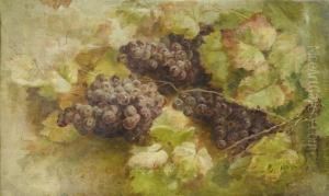 Still Life With Grapes by Giovanni Segantini