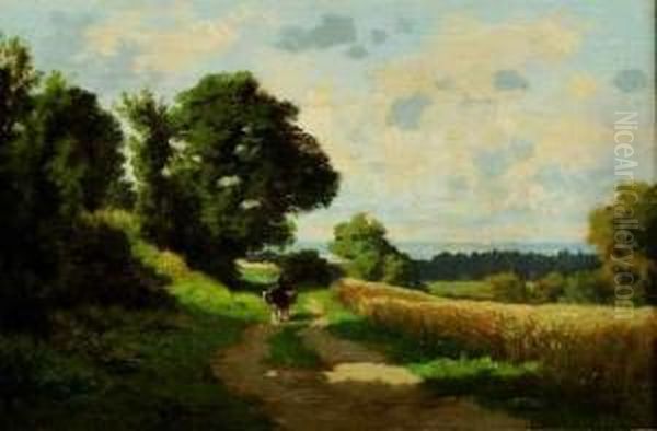 Promeneuse Et Son Ane - view 1