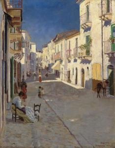 A Bustling Street, Taormina