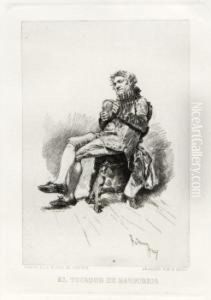 El Tocador De Bandurria by Miguel Segui Y Riera
