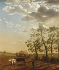 Jeune Berger Et La Traite Des Vaches