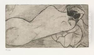 Nue Avec Chignon by Armand Seguin