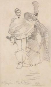 Militaire Et Deuxpassants by Armand Seguin