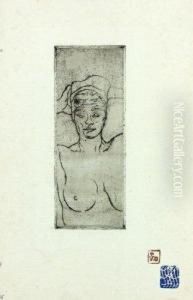 Nu Mains Derriere La Tete by Armand Seguin