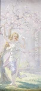 Springtime; An Allegory Of Love by Armand Seguin