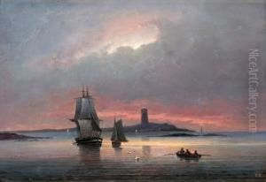 Sandhamn, Kvallsutsikt Fran Tullhuset by Elias Sehlstedt
