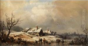 Winterlandschaft by August Seidel