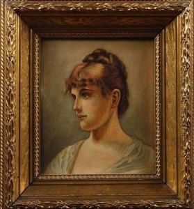 Portrait Of A Young Lady by Alfred Seifert