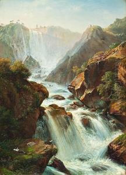 Wasserfall Bei Terni, Italien - view 1