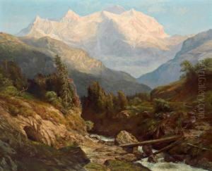 In Den Schweizer Hochalpen by Carl Friedrich Seiffert