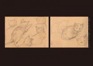Cats(two In The Same Frrame) by Kuroda Seiki