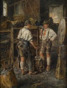 At The Blacksmith by Carl Seiler