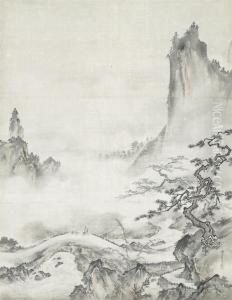 Chinese Landscape After Shubun by Kano Seisen'In