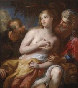 Susanna And The Elders by Daniel Seiter