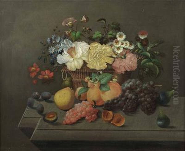 Stillleben Mit Fruchten Und Blumen - view 1