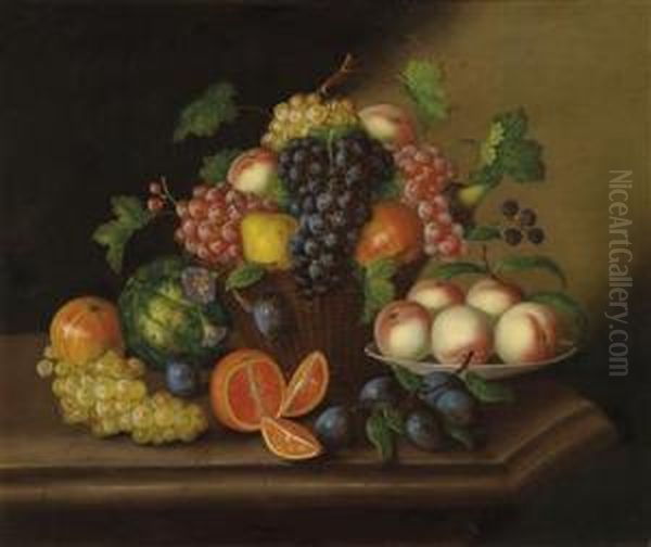 Grand Decorative Fruit Still Life - view 1