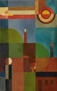 Detail Aus Einem Wandbild by Franz Wilhelm Seiwert