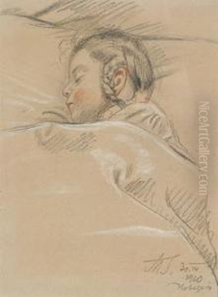 A Study Of A Sleeping Child - view 1