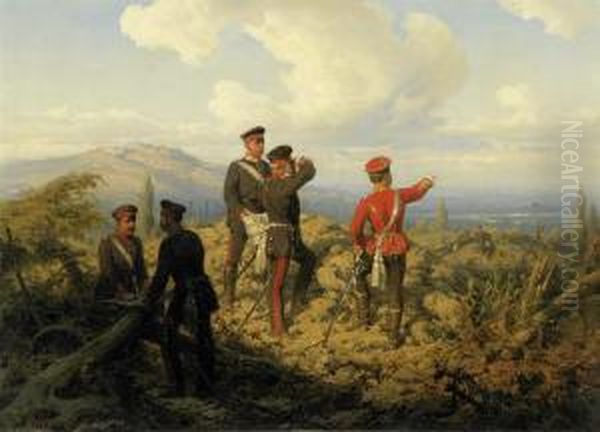 Scene From The War Between France Andgermany - view 1