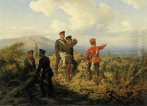 Scene From The War Between France Andgermany by Christian I Sell