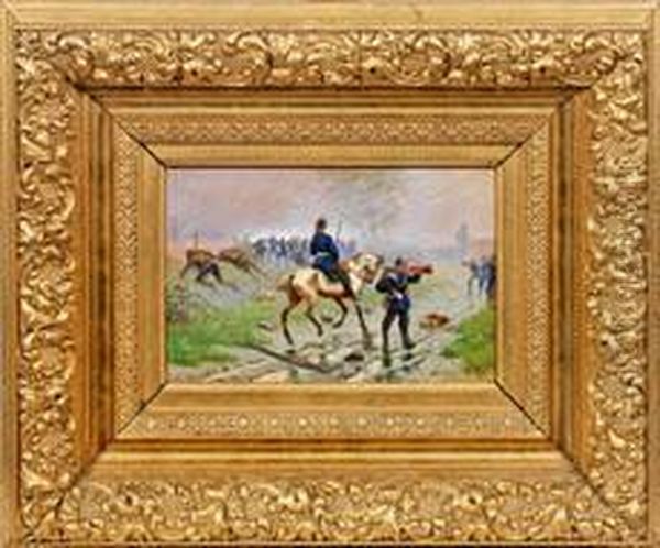 Szene Aus Demdeutsch-franzosischen Krieg Mit Angreifendenpreusen - view 1