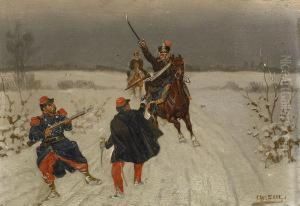 Soldatenszenen Im Schnee by Christian Ii Sell