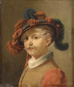 Portrait Eines Gardisten. by Christian Ii Sell