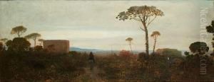 Paysage De Mediterranee by Charles Francois Sellier