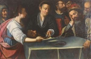 Salome Presenta La Testa Del Battista Ad Erode. by Carlo Sellitto