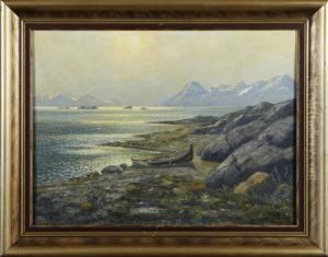 Fjordlandskap by Conrad Selmyhr