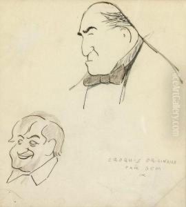 Lucien Et Sacha Guitry by Georges Goursat Sem