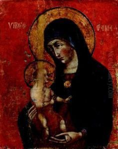 Madonna Col Bambino by Nicoletto Semitecolo