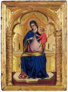 Madonna Col Bambino In Trono by Nicoletto Semitecolo