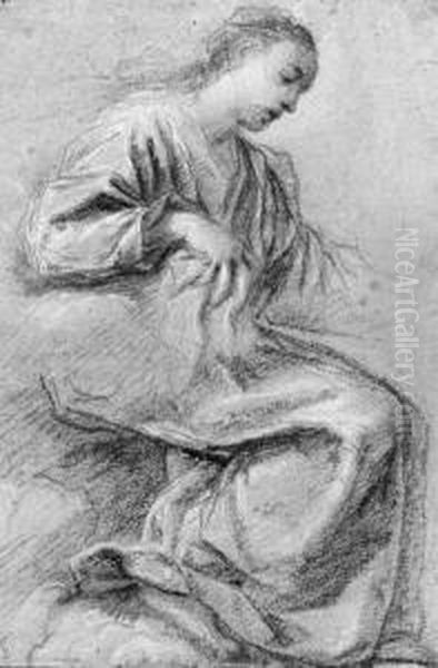 The Seated Virgin, In Profile To The Right - view 1