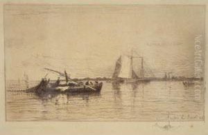 Fishermen by Prosper Louis Senat