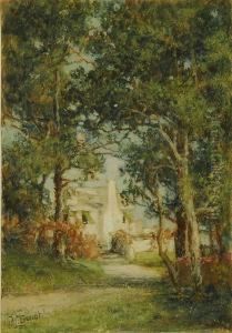 Nafni House At Head Of Harbor, Hamilton by Prosper Louis Senat