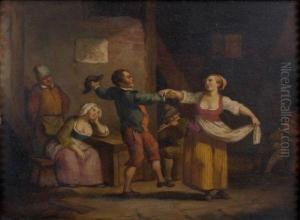 Couple De Danseurs by Jacques Albert Senave