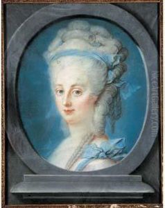 Portrait De Mme De Ladoucette by Francois Senemont