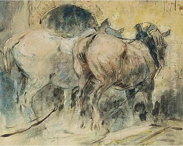 Horses Ploughing - view 1